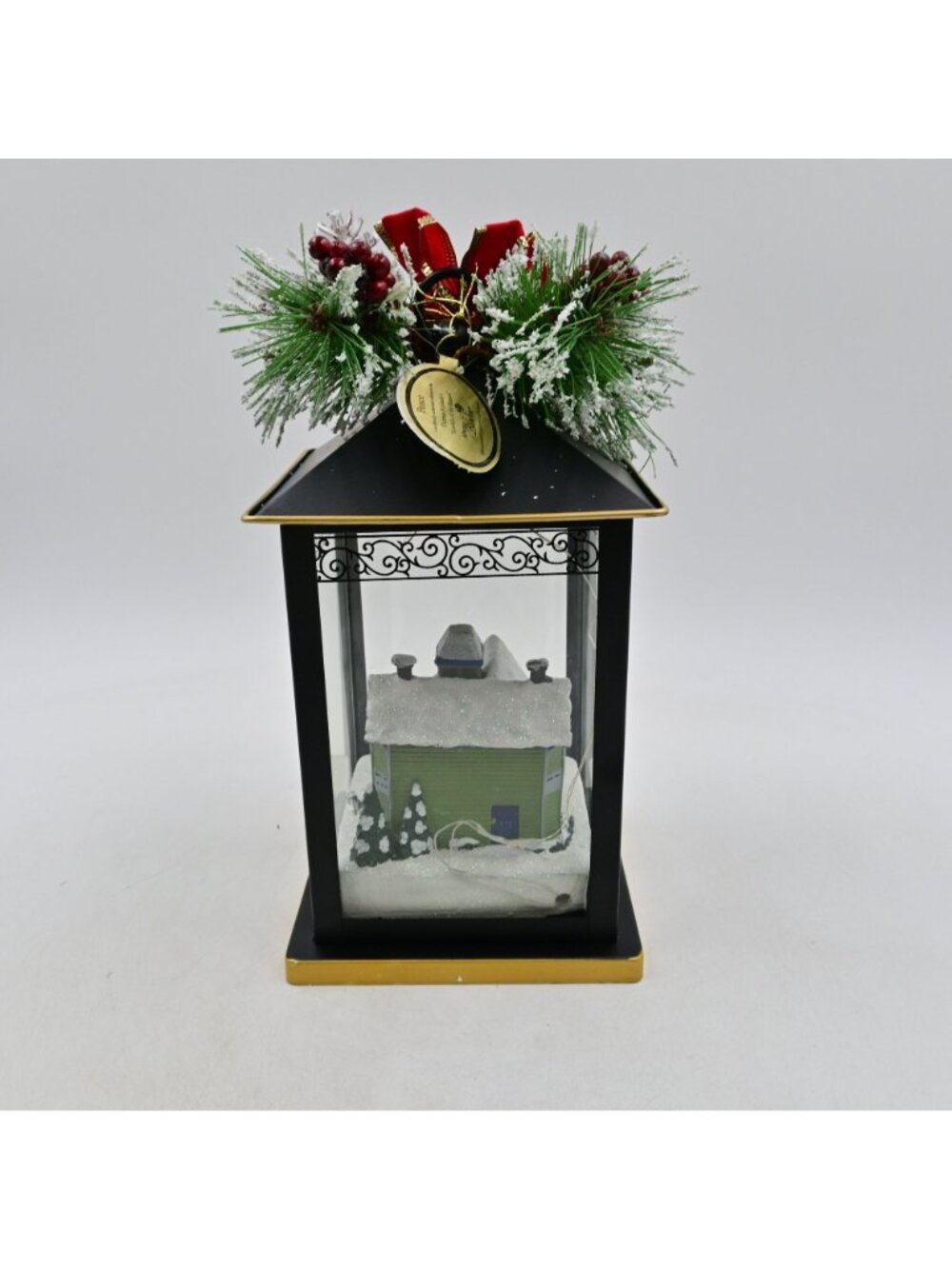 Thomas Kinkade Christmas Lantern Peace Bradford Exchange Sparkle Of The Season - Picture 3 of 5